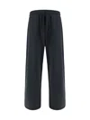 Dolce & Gabbana Cotton Wide-leg Sweatpants Zipper Pocket In Grigio