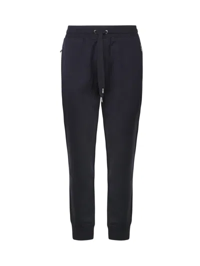 DOLCE & GABBANA JOGGING PANTS IN JERSEY WITH LOGO PLAQUE