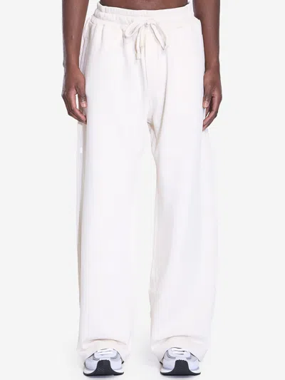 Dolce & Gabbana Jogging Trousers With Embroidery In Cream