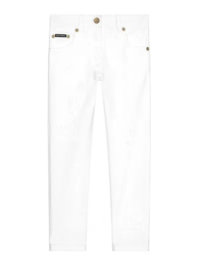 Dolce & Gabbana Jr Kids' Pantalón Casual - Blanco In White