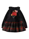 Dolce & Gabbana Jr Vestido Corto - Multicolor In Black