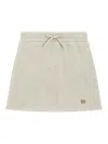 Dolce & Gabbana Jr Falda Semilarga - Dorado In White