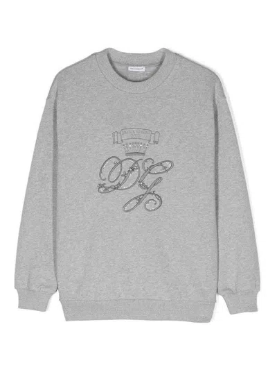 Dolce & Gabbana Jr Kids' Sudadera - Gris In Gray