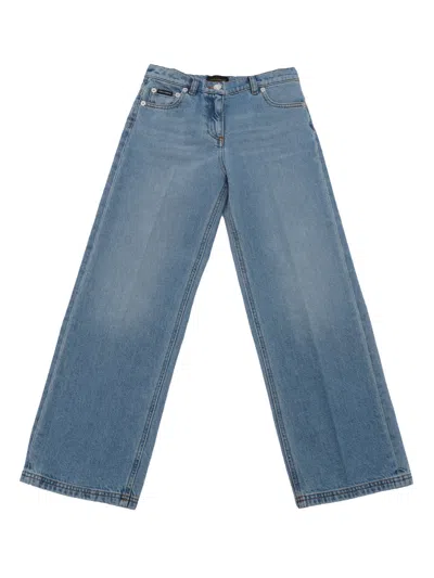 Dolce & Gabbana Junior Kids' 5 Pockets Trousers In Multi