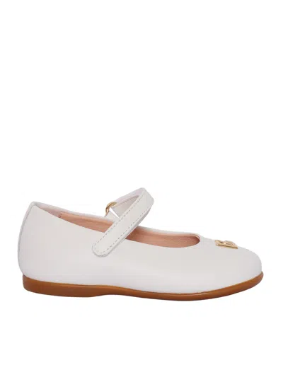 Dolce & Gabbana Junior Kids'  Ballerinas In White