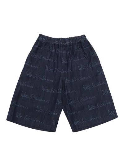 Dolce & Gabbana Junior Kids'  Bermudas In Blue