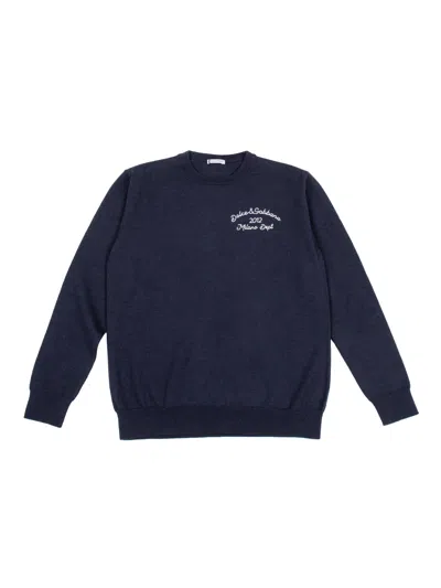 Dolce & Gabbana Junior Kids'  Crewneck Pullover In Blue