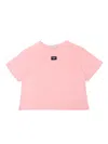Dolce & Gabbana Junior Crop-top T-shirt In Pink