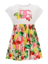 Dolce & Gabbana Junior D&g Colorful Dress In Multi