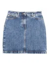 Dolce & Gabbana Junior Denim Mini Skirt In Blue