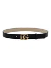 Dolce & Gabbana Junior Logo Belt In Black