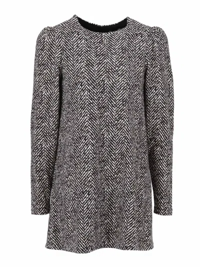 Dolce & Gabbana Junior Kids'  Long Sleeves Dress In Black