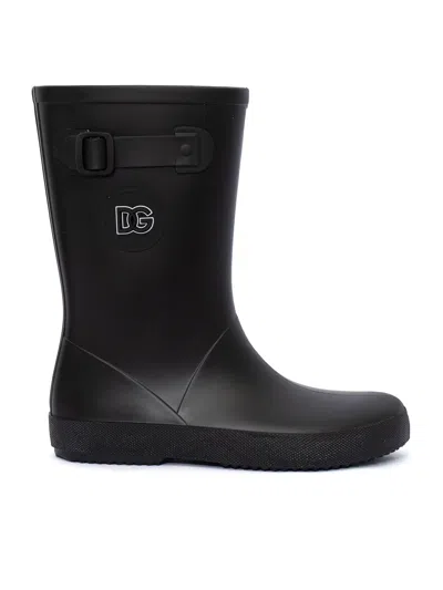 Dolce & Gabbana Junior Kids'  Low Boots In Black