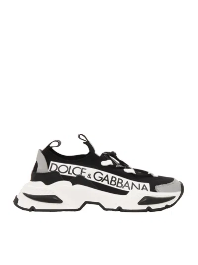 Dolce & Gabbana Junior Kids' Low-top Sneakers In Black