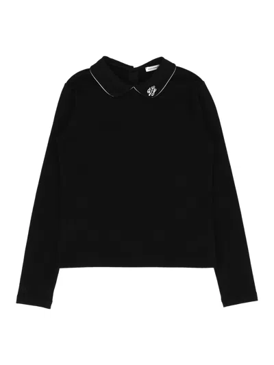 Dolce & Gabbana Junior L/s T Shirt In Black