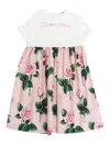 Dolce & Gabbana Junior Short Sleeves Dress In Multi