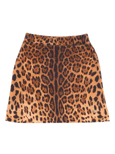 Dolce & Gabbana Junior Kids'  Skirt In Brown