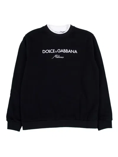 Dolce & Gabbana Junior Kids'  Sweatshirt In Black