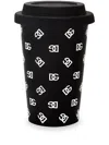 Dolce & Gabbana Dg-logo Ceramic Office Mug In Black