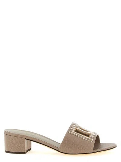 Dolce & Gabbana Karol Mule In Gray