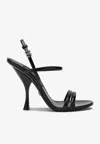 Dolce & Gabbana Keira 2.0 105 Calf Leather Sandals In Black