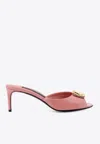 Dolce & Gabbana Sabot Keira In Pelle Rosa Donna