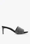 Dolce & Gabbana Keira 65 Rhinestone Embellished Mules In Black