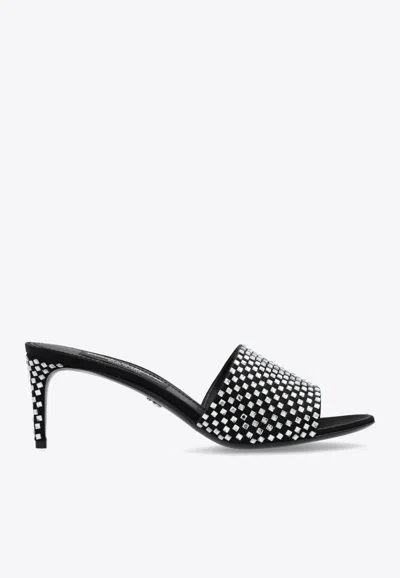 DOLCE & GABBANA KEIRA 65 RHINESTONE EMBELLISHED MULES