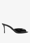 Dolce & Gabbana 75mm Vernice Patent Leather Mule Sandals In Black