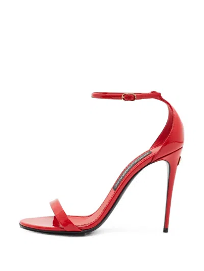 Pre-owned Dolce & Gabbana Keira Ankle-strap Sandals In Red