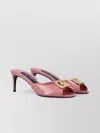 Dolce & Gabbana Sabot Keira In Pelle Rosa Donna