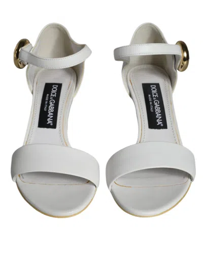 Dolce & Gabbana Keira Sandal Heel In White