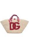 Dolce & Gabbana Women's Kendra Large Straw Tote Bag In He3ob