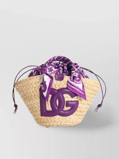 DOLCE & GABBANA 'KENDRA' WOVEN TEXTURE BAG