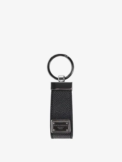 Dolce & Gabbana Key Ring In Black