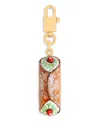 Dolce & Gabbana Resin And Metal Keychain With Gold-tone Hardware In Multi