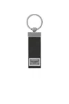 Dolce & Gabbana Calfskin Key Chain With Logo Tag In Metallic