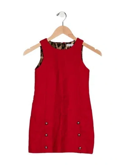 Pre-owned Dolce & Gabbana Kid Girl's Sleeveless Dress In Red