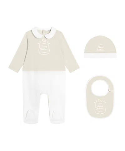 Dolce & Gabbana Dolce  Gabbana Kids 3-piece Babygrow Set In White