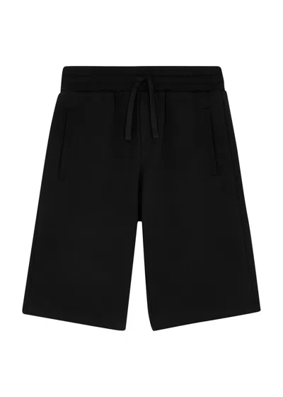 Dolce & Gabbana Kids Black Cotton Shorts (2-6 Years)