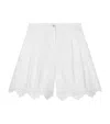 Dolce & Gabbana Poplin And Broderie Anglaise Shorts In Multi
