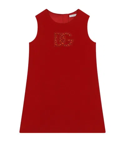 Dolce & Gabbana Kids Cady Logo-embellished Dress (2-6 Years) In Multi