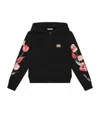 Dolce & Gabbana Cotton Floral Hoodie (8-12 Years) In Multi