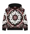 Dolce & Gabbana Bandana-print Zip-up Hoodie In Multi