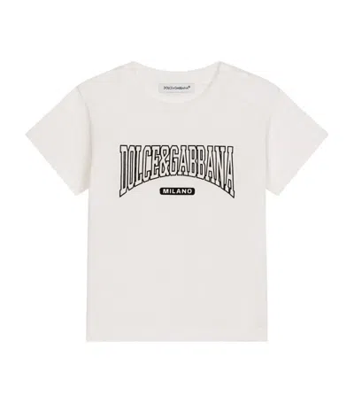 Dolce & Gabbana Kids Cotton Logo T-shirt (3-30 Months) In Multi