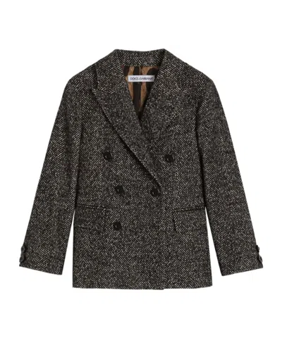 Dolce & Gabbana Dolce  Gabbana Kids Double-breasted Jacket In Multi