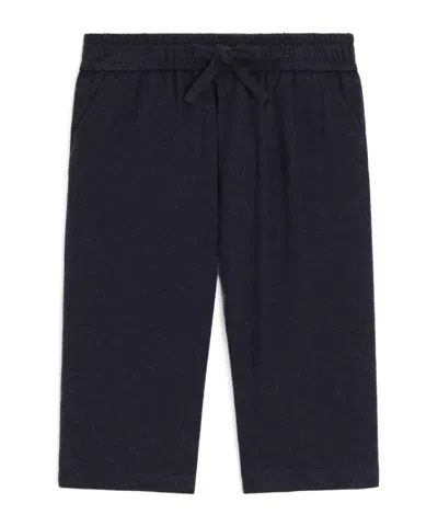 Dolce & Gabbana Dolce  Gabbana Kids Drawstring Straight-leg Pants In Blue