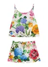 Dolce & Gabbana Kids Floral-print Cotton-poplin Set In Multicoloured
