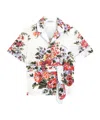 Dolce & Gabbana Oberteil Mit Blumen-print In Neutral