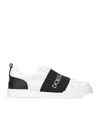 DOLCE & GABBANA LEATHER LOGO SNEAKERS